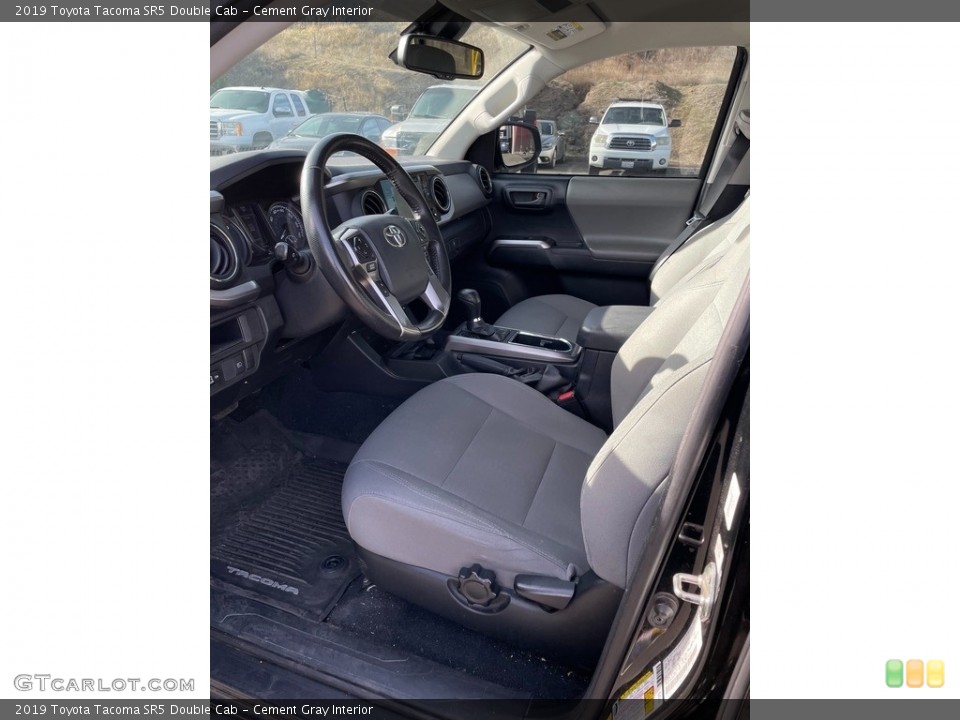 Cement Gray Interior Photo for the 2019 Toyota Tacoma SR5 Double Cab #145210806