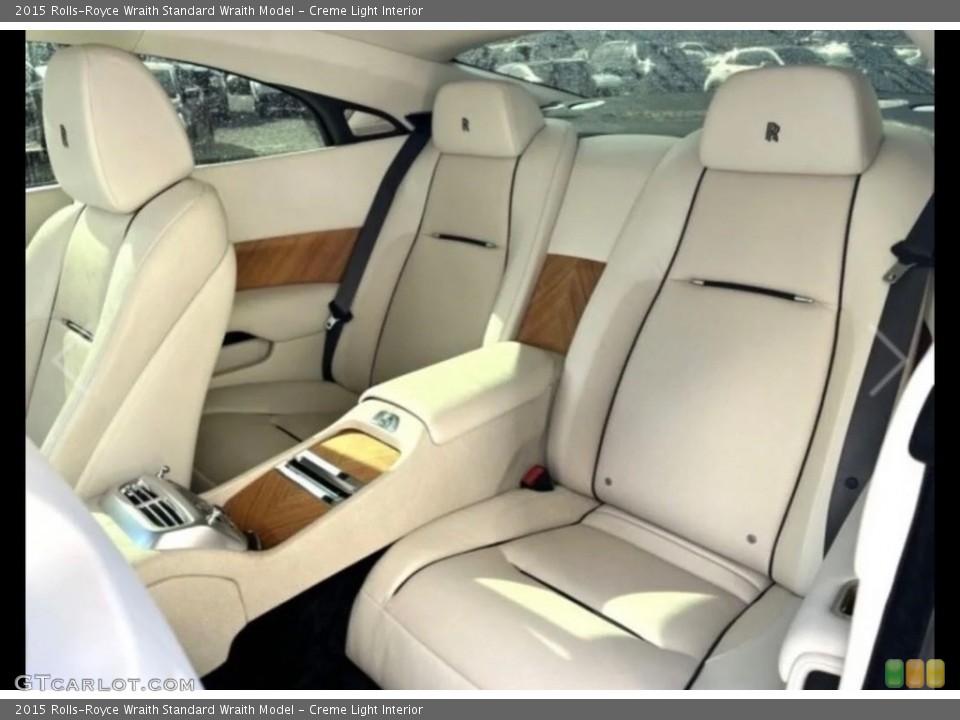 Creme Light Interior Rear Seat for the 2015 Rolls-Royce Wraith  #145213326