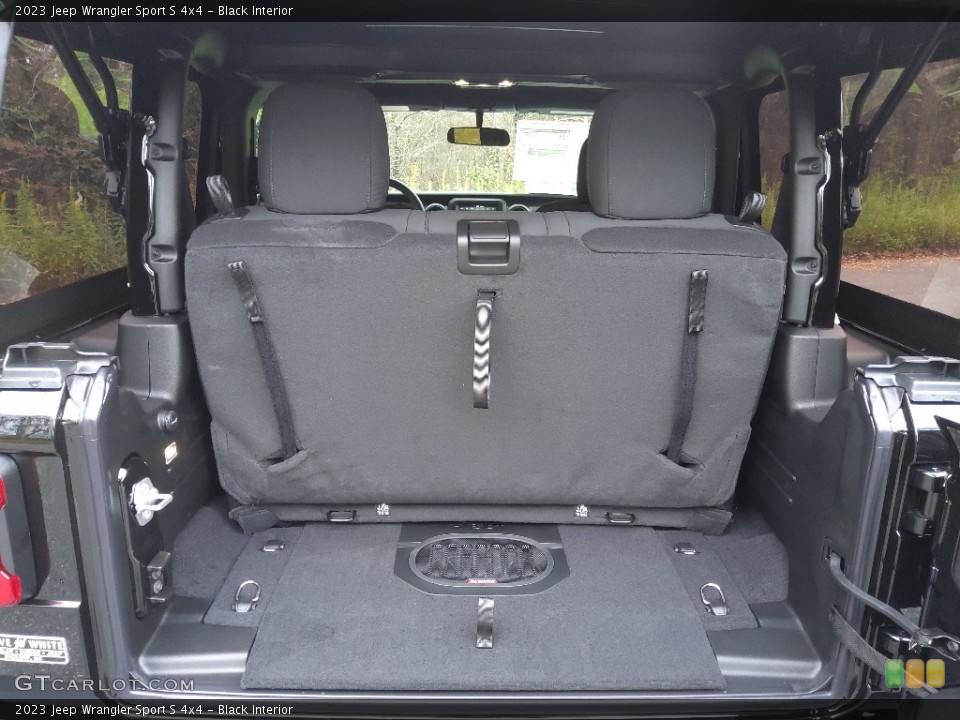 Black Interior Rear Seat for the 2023 Jeep Wrangler Sport S 4x4 #145213341
