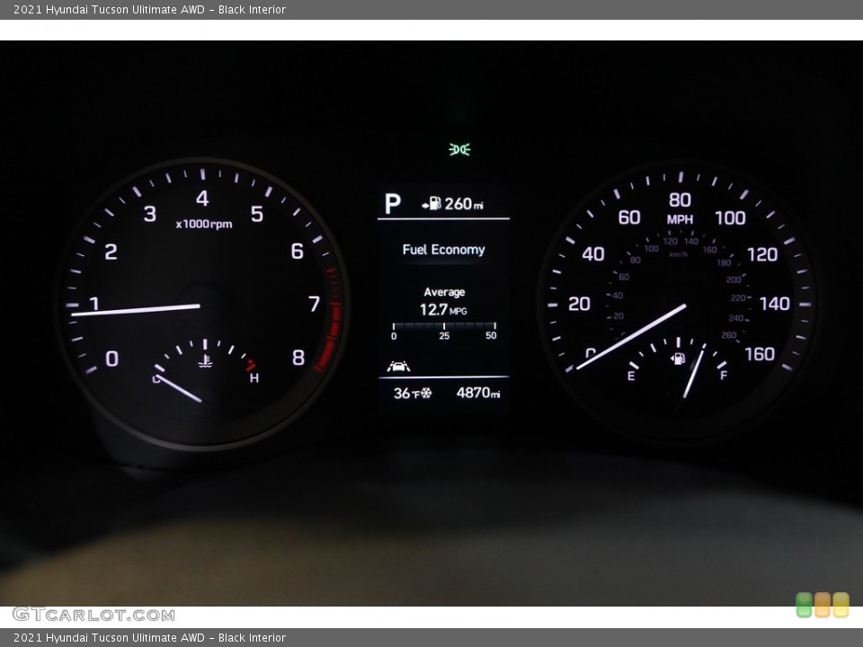 Black Interior Gauges for the 2021 Hyundai Tucson Ulitimate AWD #145216499