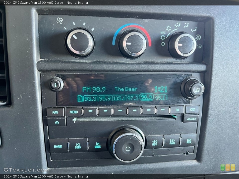Neutral Interior Controls for the 2014 GMC Savana Van 1500 AWD Cargo #145216923