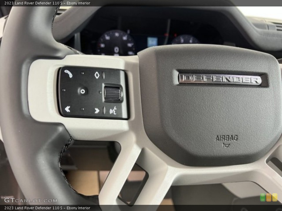 Ebony Interior Steering Wheel for the 2023 Land Rover Defender 110 S #145218044