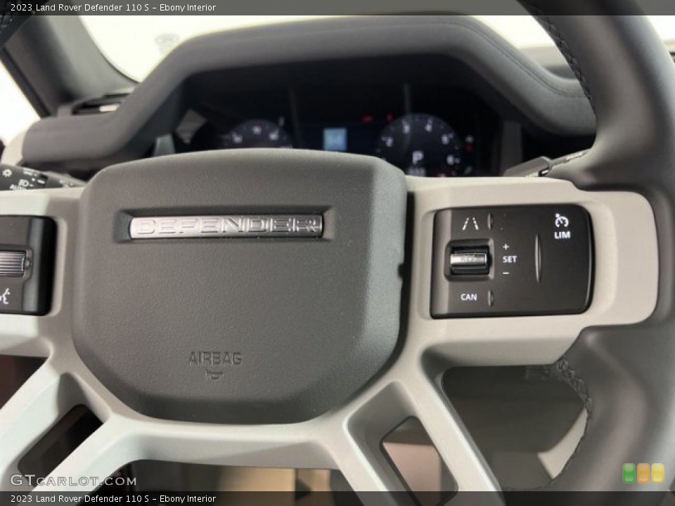 Ebony Interior Steering Wheel for the 2023 Land Rover Defender 110 S #145218053