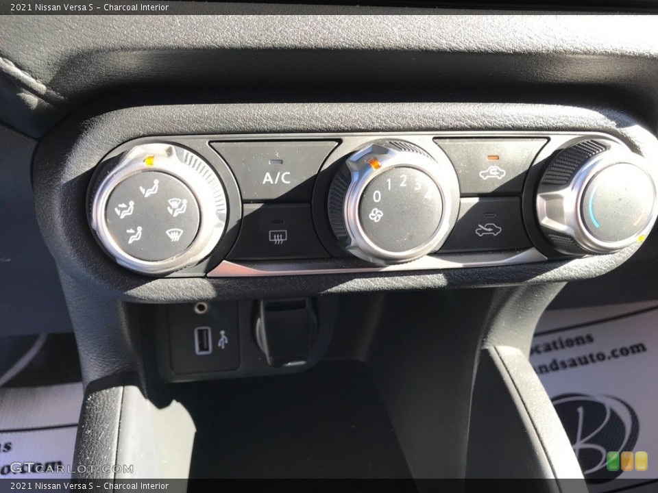 Charcoal Interior Controls for the 2021 Nissan Versa S #145219484