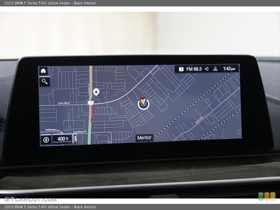 Black Interior Navigation for the 2020 BMW 5 Series 540i xDrive Sedan #145220129