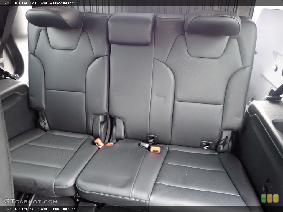 Black Interior Rear Seat for the 2021 Kia Telluride S AWD #145222029