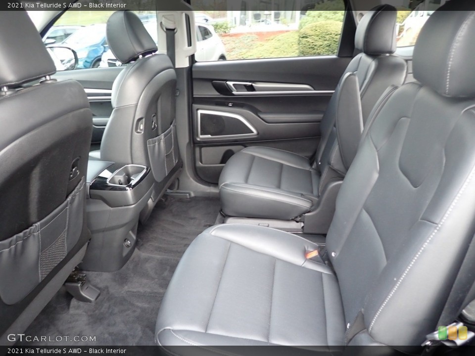 Black Interior Rear Seat for the 2021 Kia Telluride S AWD #145222050