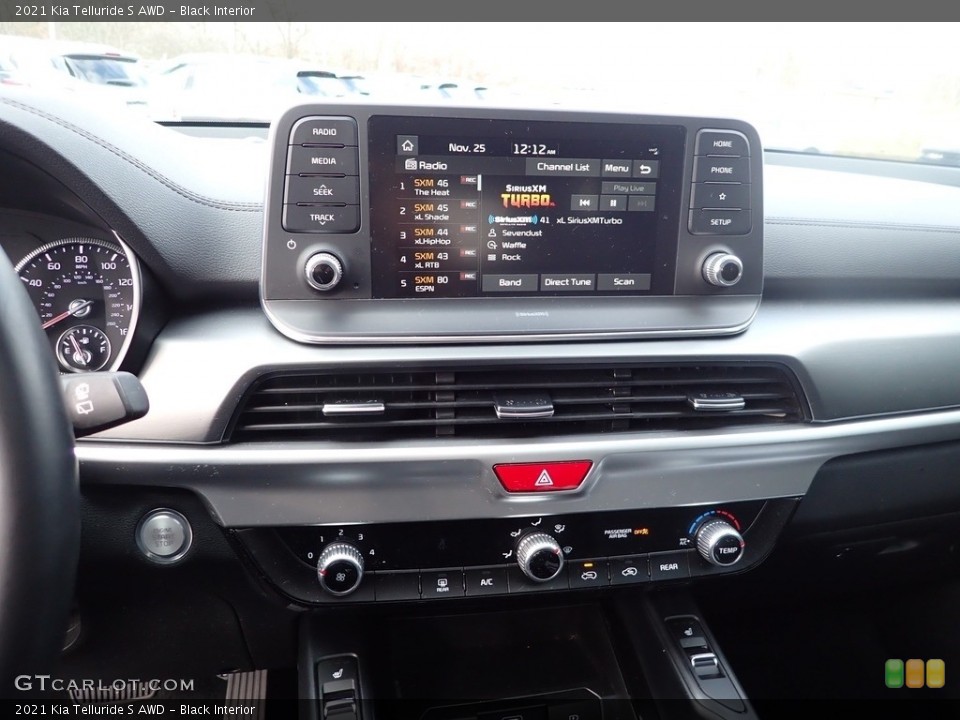 Black Interior Controls for the 2021 Kia Telluride S AWD #145222203