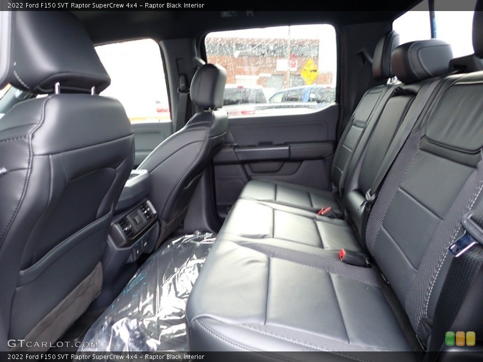 Raptor Black Interior Rear Seat for the 2022 Ford F150 SVT Raptor SuperCrew 4x4 #145222243