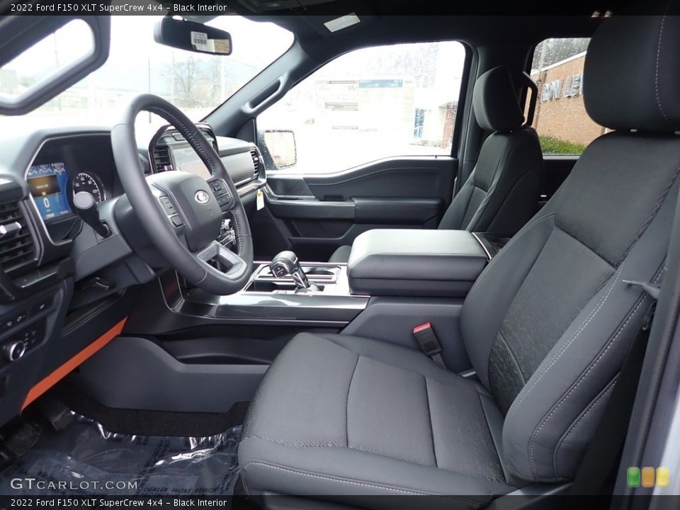 Black Interior Photo for the 2022 Ford F150 XLT SuperCrew 4x4 #145222674