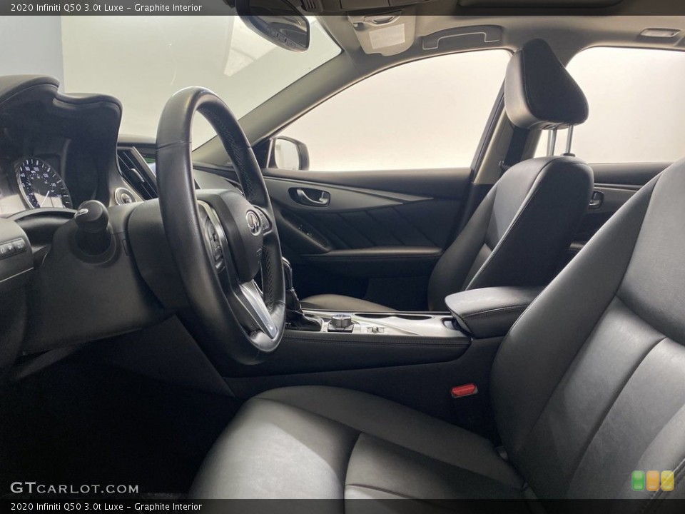 Graphite Interior Front Seat for the 2020 Infiniti Q50 3.0t Luxe #145223334