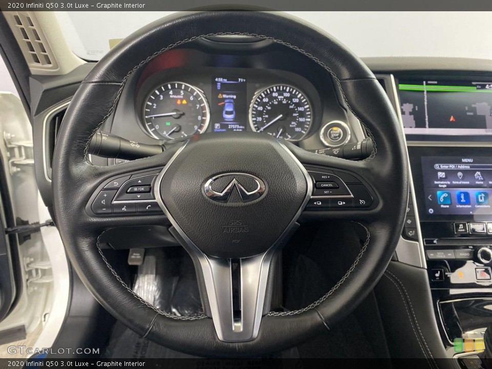 Graphite Interior Steering Wheel for the 2020 Infiniti Q50 3.0t Luxe #145223364