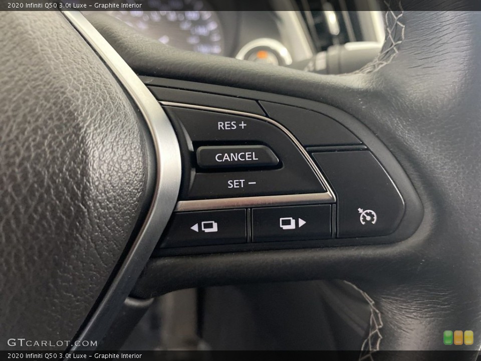 Graphite Interior Steering Wheel for the 2020 Infiniti Q50 3.0t Luxe #145223406