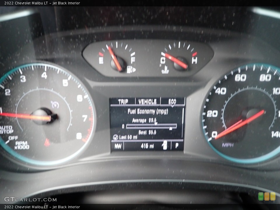 Jet Black Interior Gauges for the 2022 Chevrolet Malibu LT #145223433