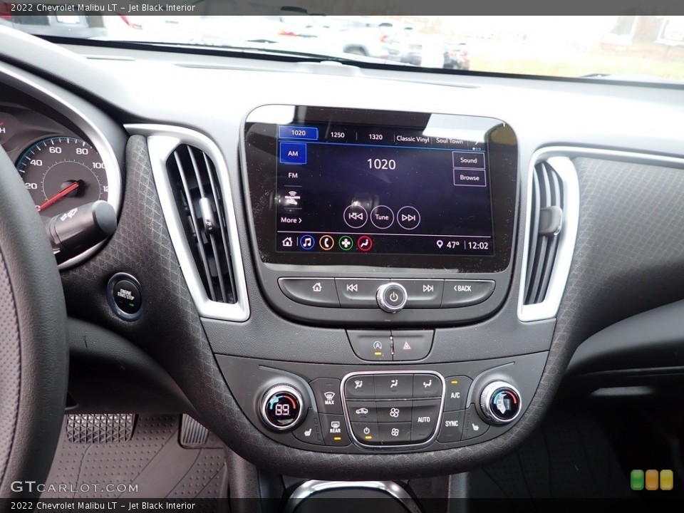 Jet Black Interior Controls for the 2022 Chevrolet Malibu LT #145223454