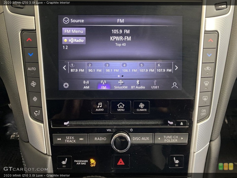 Graphite Interior Controls for the 2020 Infiniti Q50 3.0t Luxe #145223484
