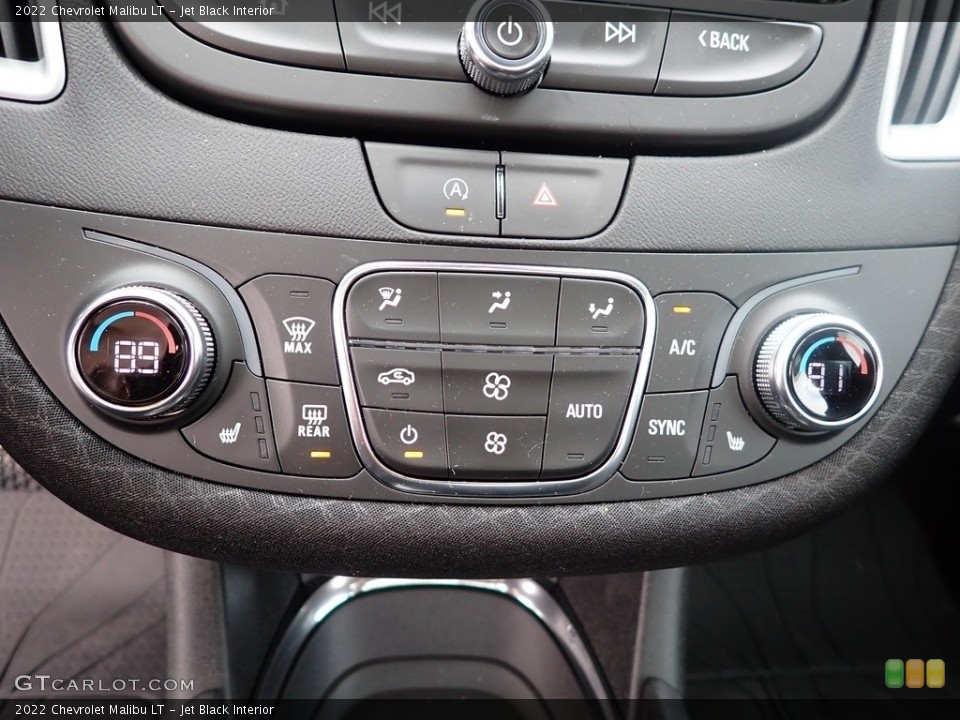 Jet Black Interior Controls for the 2022 Chevrolet Malibu LT #145223496