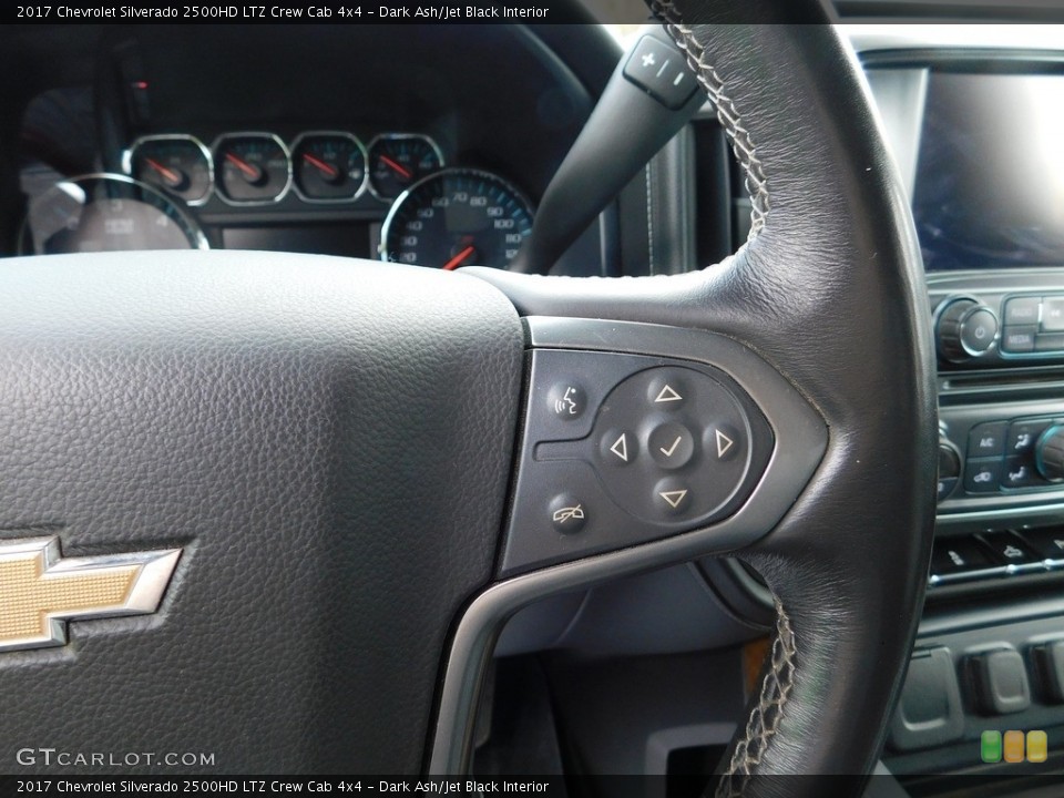Dark Ash/Jet Black Interior Steering Wheel for the 2017 Chevrolet Silverado 2500HD LTZ Crew Cab 4x4 #145223811