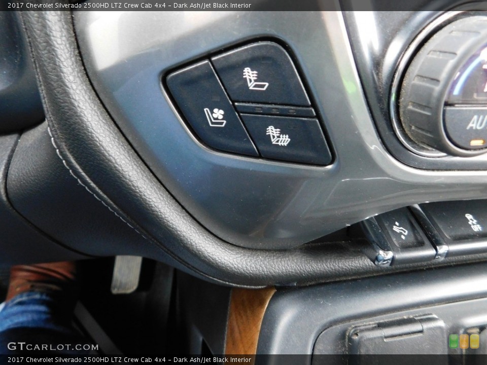 Dark Ash/Jet Black Interior Controls for the 2017 Chevrolet Silverado 2500HD LTZ Crew Cab 4x4 #145223955
