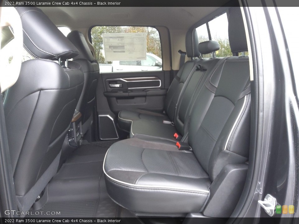 Black Interior Rear Seat for the 2022 Ram 3500 Laramie Crew Cab 4x4 Chassis #145225276
