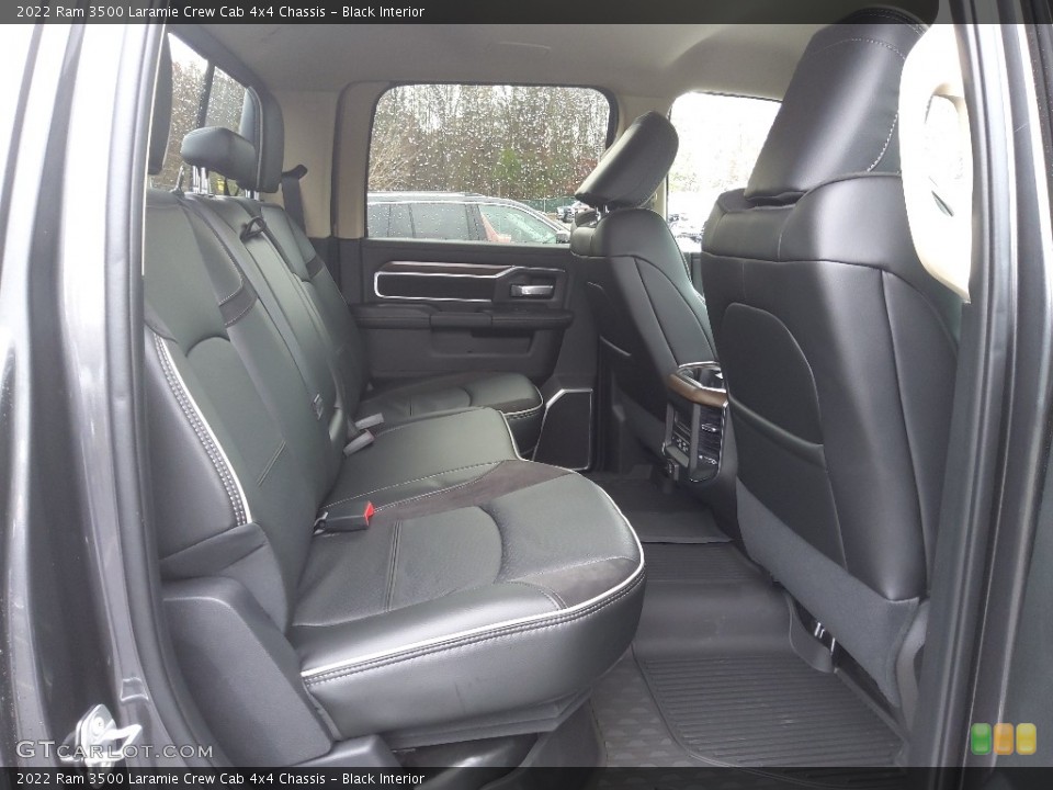 Black Interior Rear Seat for the 2022 Ram 3500 Laramie Crew Cab 4x4 Chassis #145225309