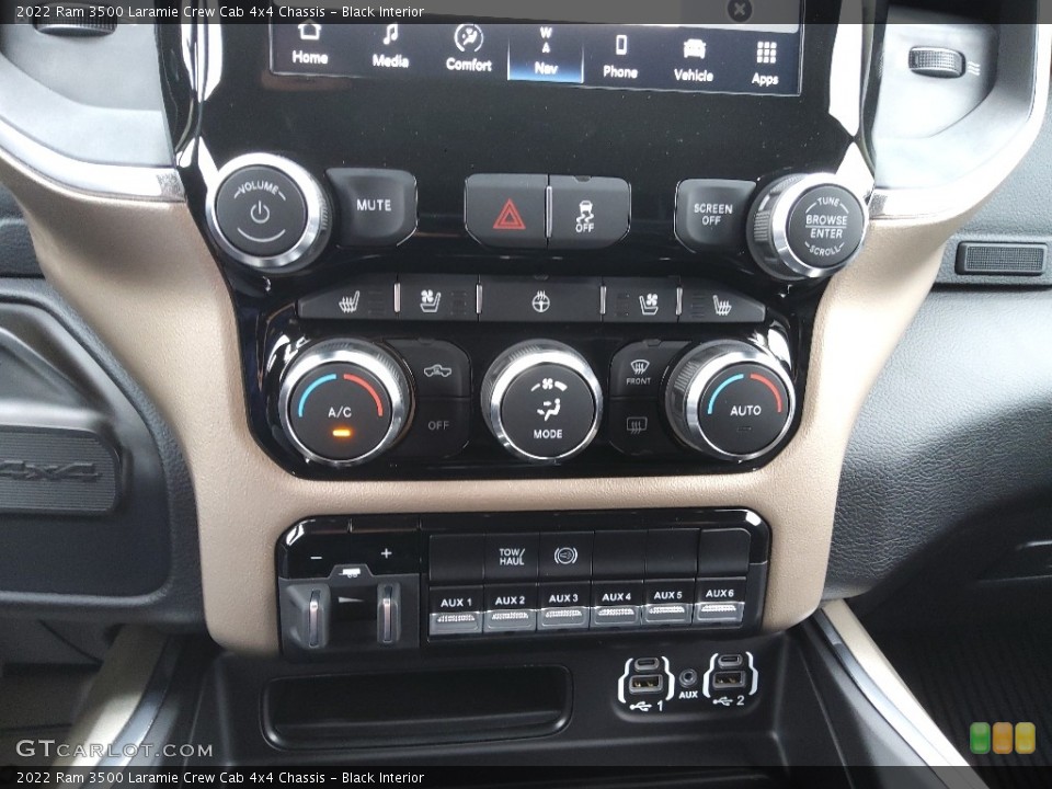 Black Interior Controls for the 2022 Ram 3500 Laramie Crew Cab 4x4 Chassis #145225420