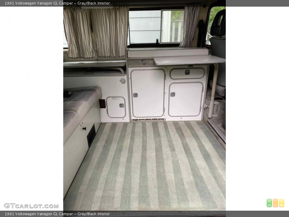 Gray/Black Interior Rear Seat for the 1991 Volkswagen Vanagon GL Camper #145225552