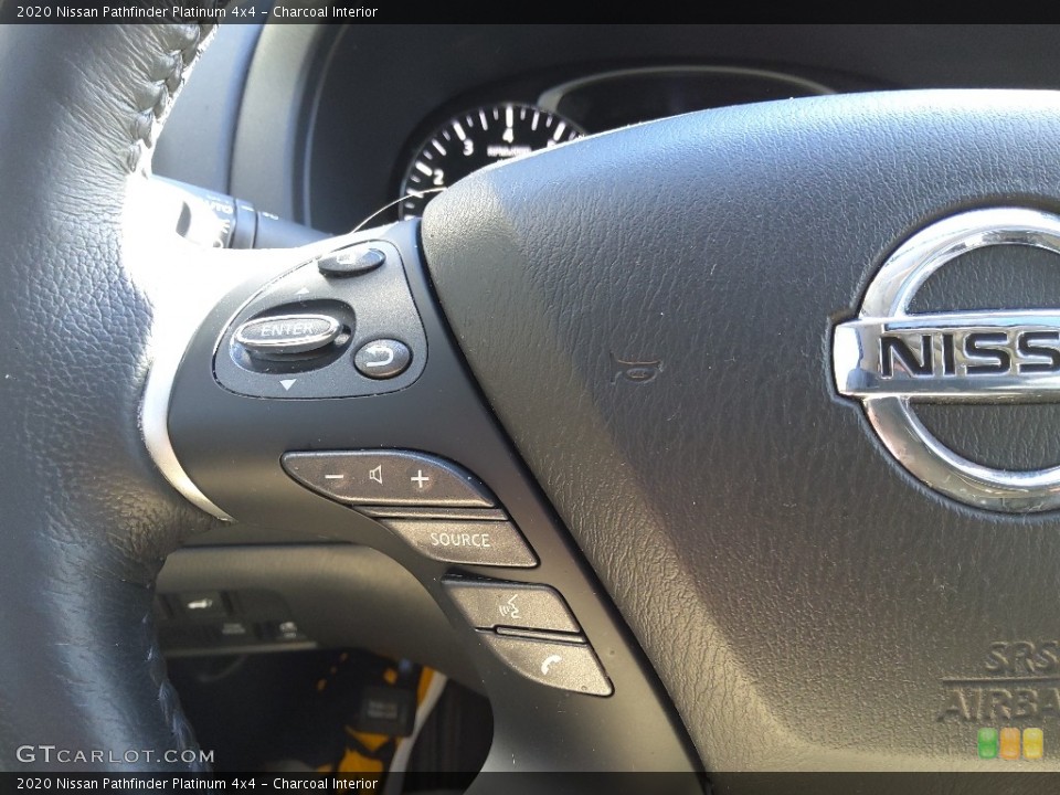 Charcoal Interior Steering Wheel for the 2020 Nissan Pathfinder Platinum 4x4 #145227630