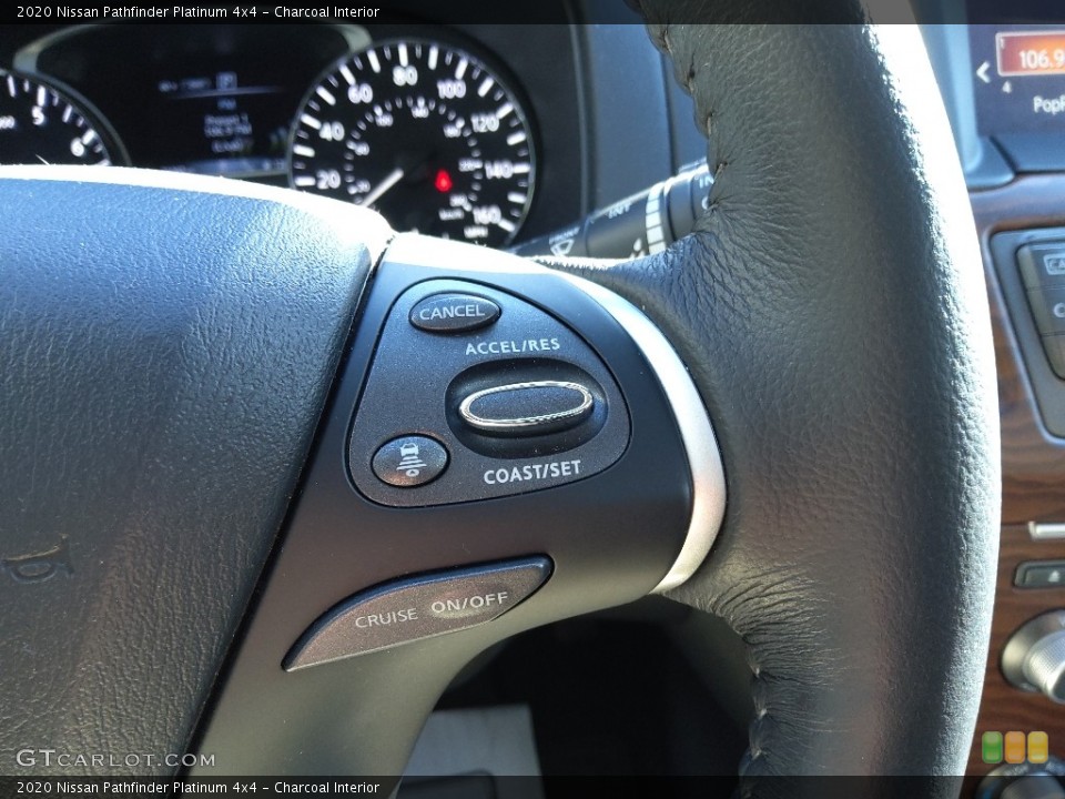 Charcoal Interior Steering Wheel for the 2020 Nissan Pathfinder Platinum 4x4 #145227648