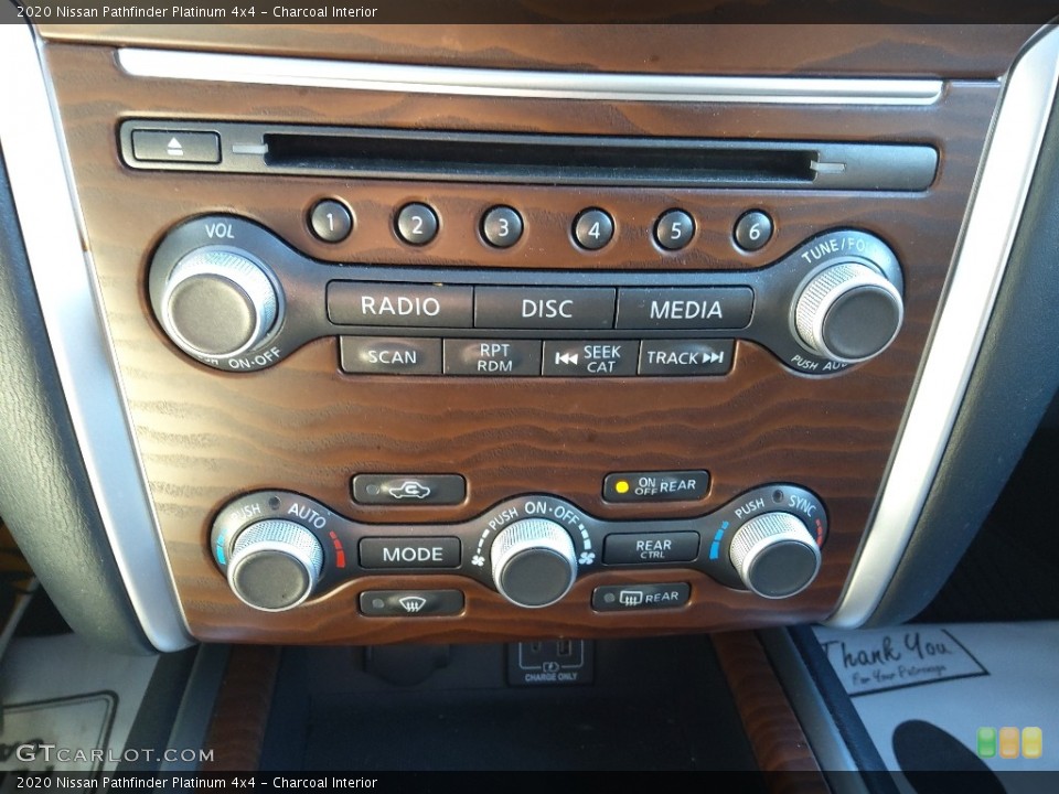 Charcoal Interior Controls for the 2020 Nissan Pathfinder Platinum 4x4 #145227744