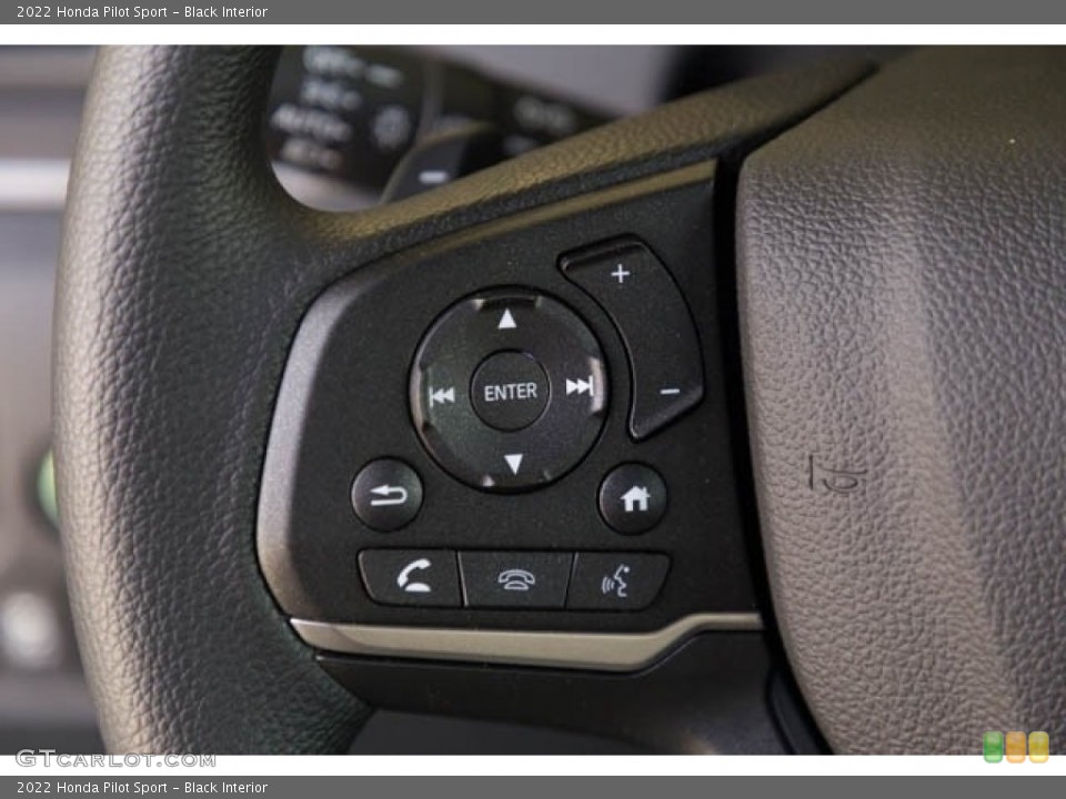 Black Interior Steering Wheel for the 2022 Honda Pilot Sport #145230221