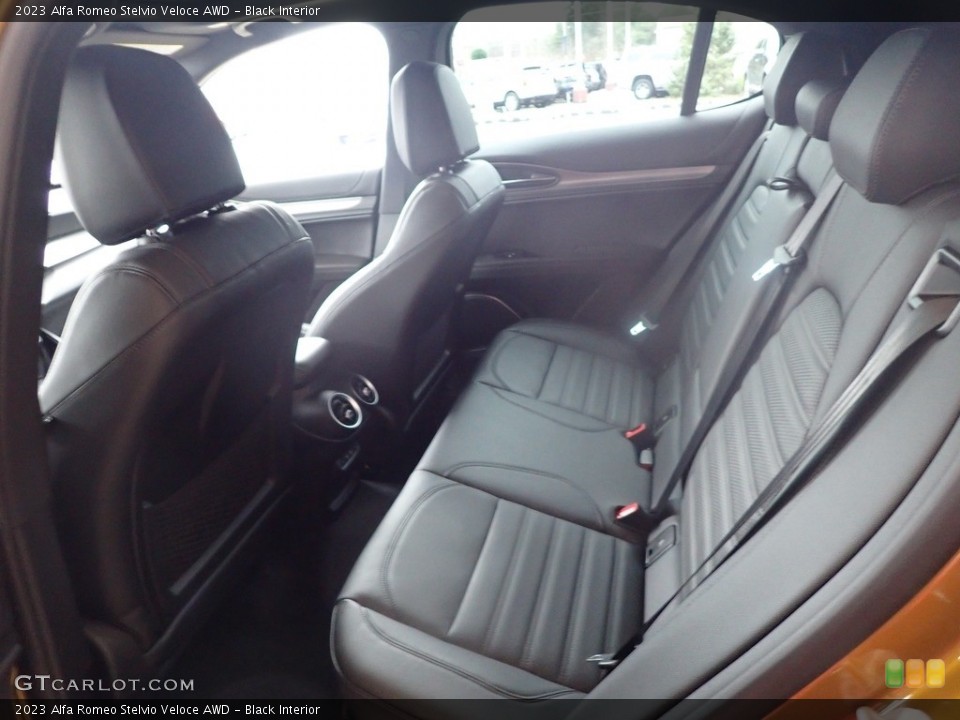 Black Interior Rear Seat for the 2023 Alfa Romeo Stelvio Veloce AWD #145231113