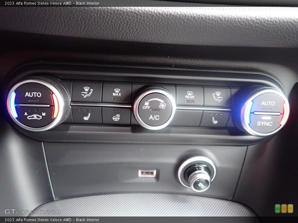 Black Interior Controls for the 2023 Alfa Romeo Stelvio Veloce AWD #145231235