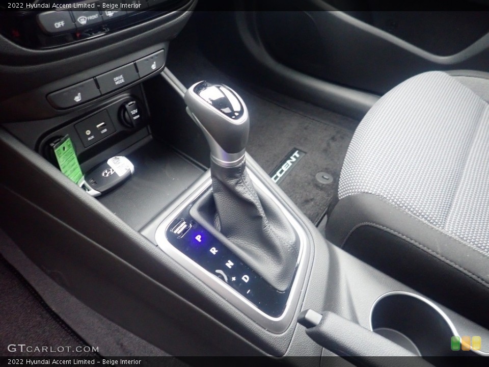 Beige Interior Transmission for the 2022 Hyundai Accent Limited #145231712