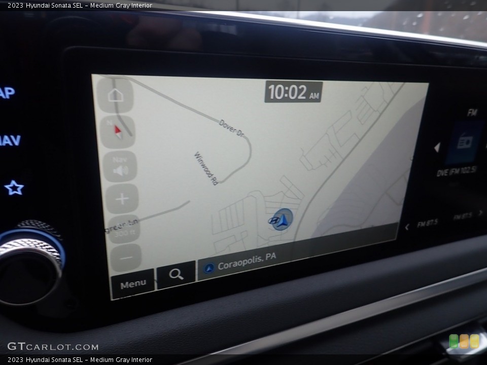 Medium Gray Interior Navigation for the 2023 Hyundai Sonata SEL #145232540