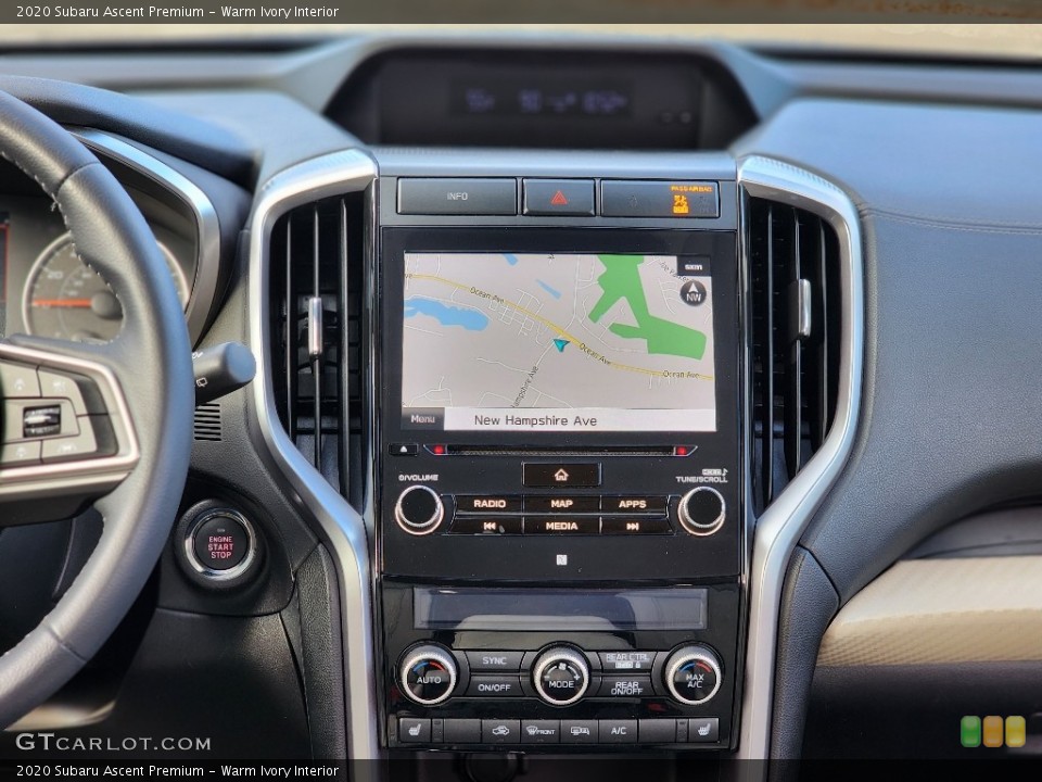Warm Ivory Interior Navigation for the 2020 Subaru Ascent Premium #145232720