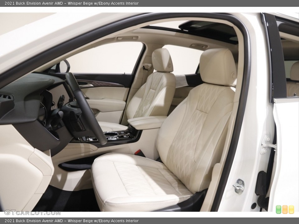 Whisper Beige w/Ebony Accents Interior Photo for the 2021 Buick Envision Avenir AWD #145233512