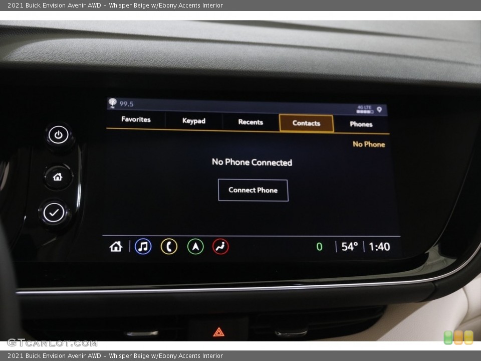 Whisper Beige w/Ebony Accents Interior Controls for the 2021 Buick Envision Avenir AWD #145233614
