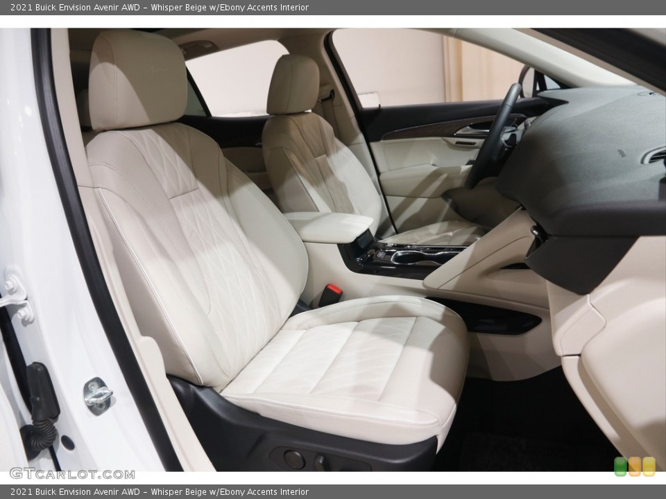 Whisper Beige w/Ebony Accents 2021 Buick Envision Interiors