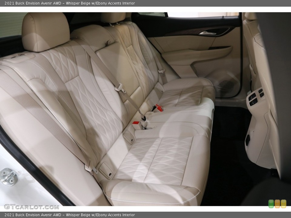 Whisper Beige w/Ebony Accents Interior Rear Seat for the 2021 Buick Envision Avenir AWD #145233713