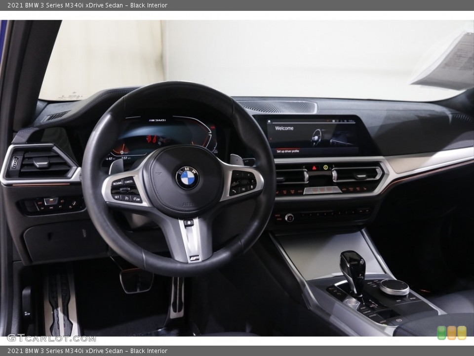 Black Interior Dashboard for the 2021 BMW 3 Series M340i xDrive Sedan #145234154