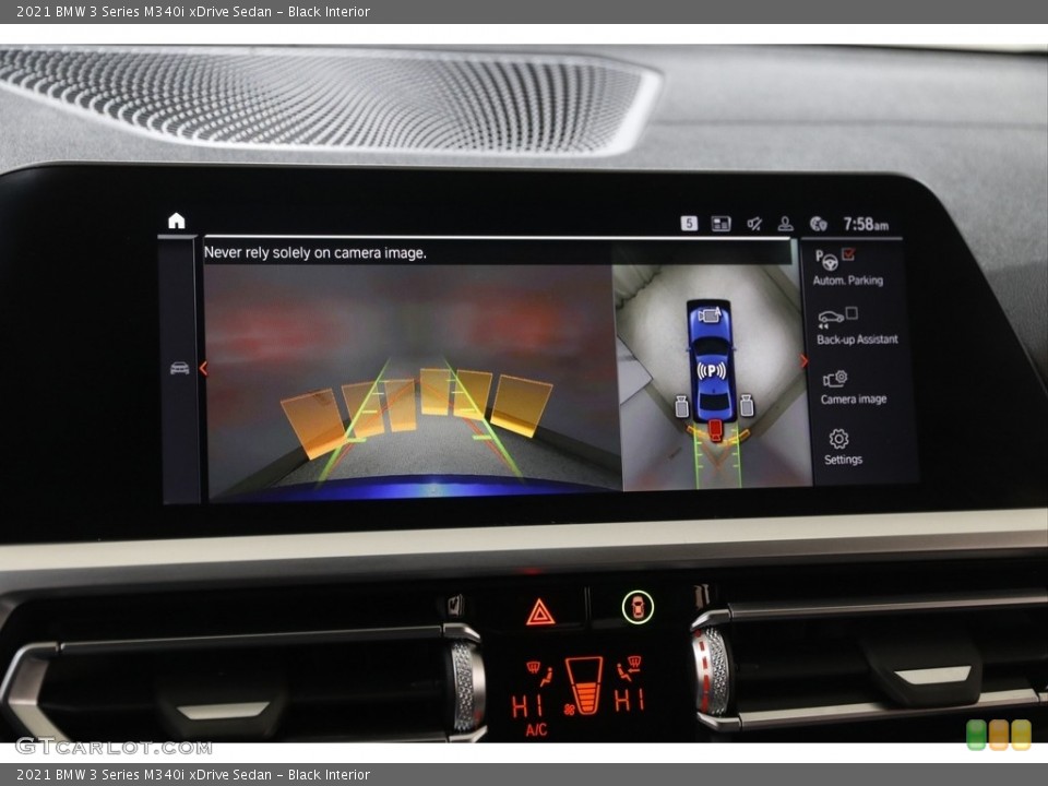Black Interior Controls for the 2021 BMW 3 Series M340i xDrive Sedan #145234268