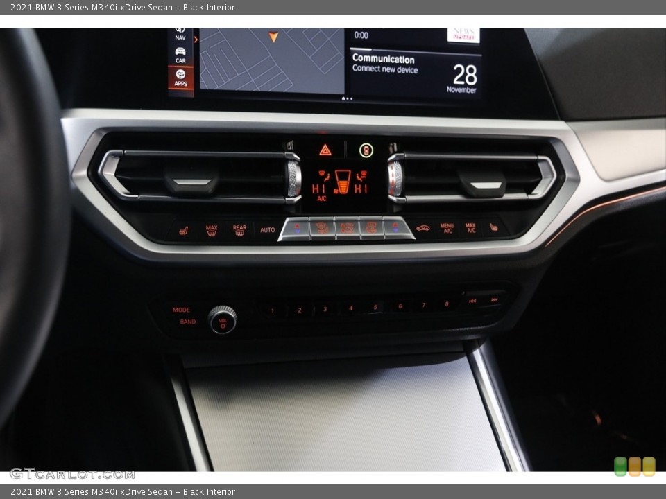 Black Interior Controls for the 2021 BMW 3 Series M340i xDrive Sedan #145234280