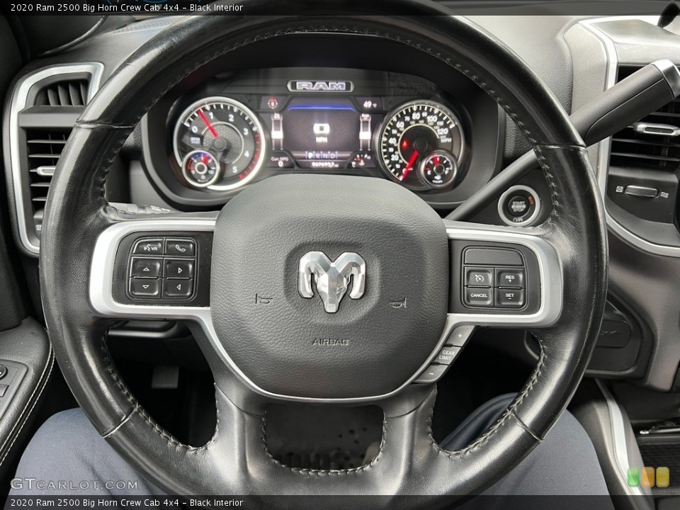 Black Interior Steering Wheel for the 2020 Ram 2500 Big Horn Crew Cab 4x4 #145234433