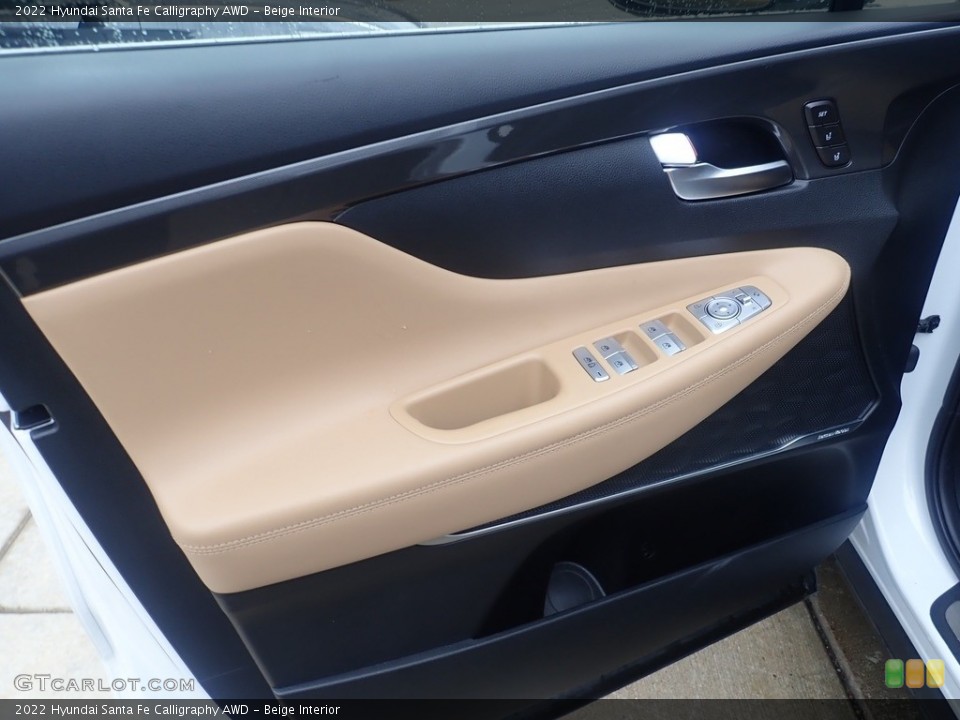 Beige Interior Door Panel for the 2022 Hyundai Santa Fe Calligraphy AWD #145234514