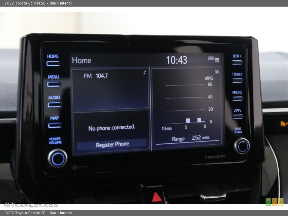 Black Interior Controls for the 2022 Toyota Corolla SE #145234877
