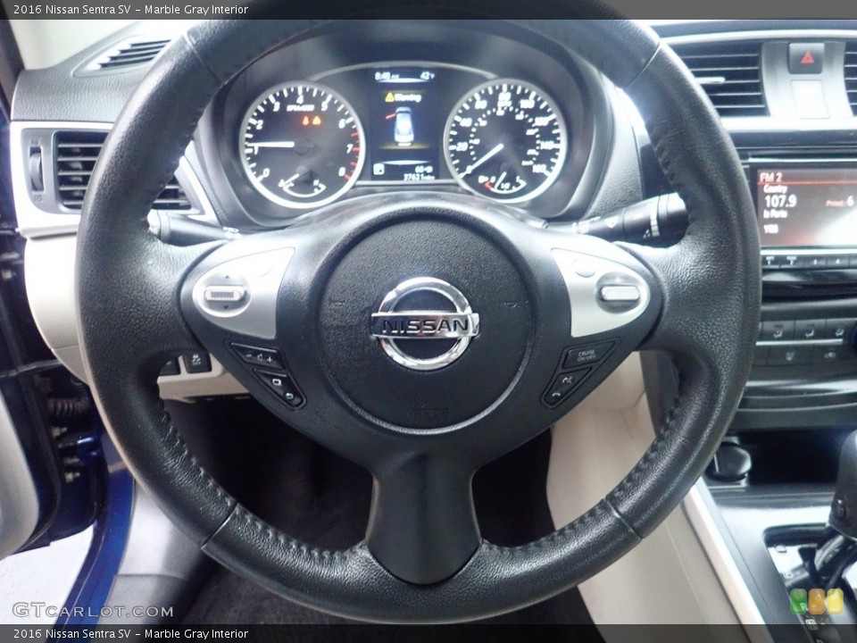 Marble Gray Interior Steering Wheel for the 2016 Nissan Sentra SV #145235063