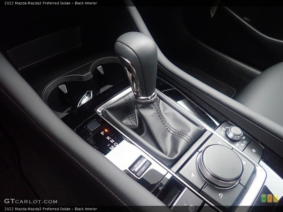 Black Interior Transmission for the 2022 Mazda Mazda3 Preferred Sedan #145235546