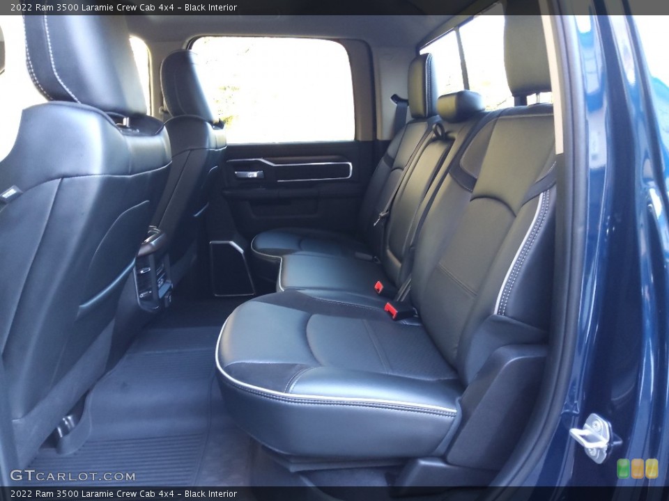 Black Interior Rear Seat for the 2022 Ram 3500 Laramie Crew Cab 4x4 #145236484