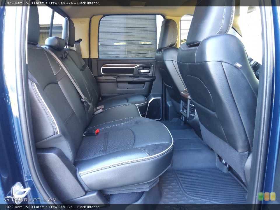 Black Interior Rear Seat for the 2022 Ram 3500 Laramie Crew Cab 4x4 #145236538